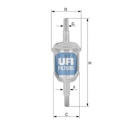 Фильтр топливный Ufi 3100900