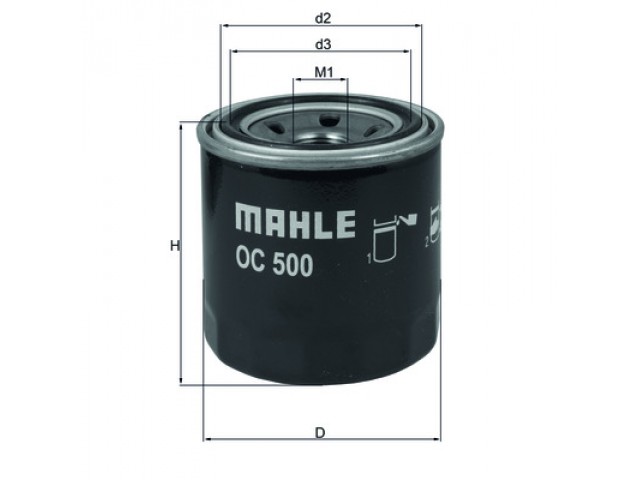 Фильтр масляный Mahle OC500
