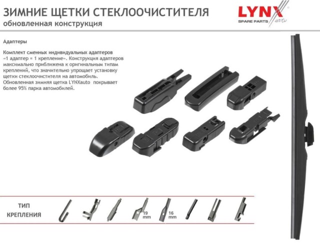 Щетка стеклоочистителя LYNXauto LW400
