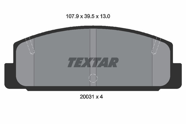 Колодки тормозные (дисковые) Textar 2003101