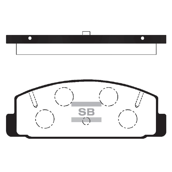 Колодки тормозные (дисковые) Sangsin Brake SP2028