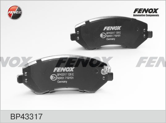 Колодки тормозные (дисковые) Fenox BP43317