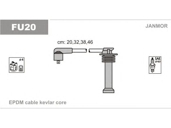 Провода высоковольтные Janmor FU20