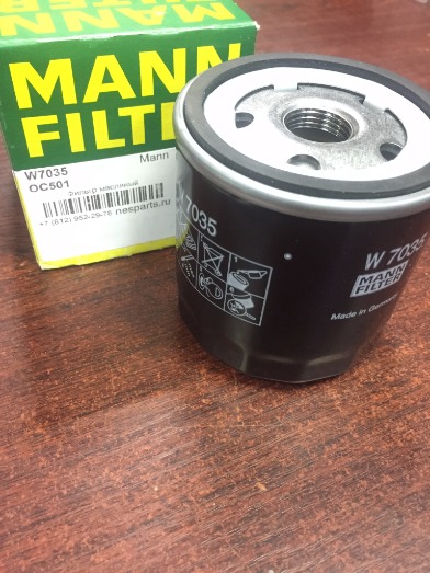 Фильтр масляный Mann-Filter W7035