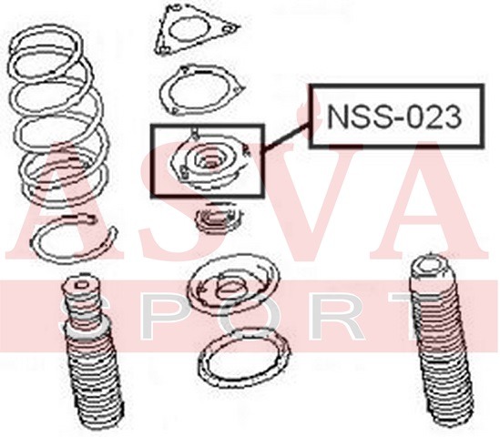 Опора амортизатора Asva NSS023