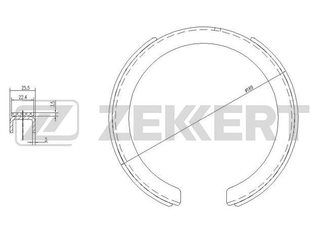 Колодки тормозные (дисковые) Zekkert BK4456