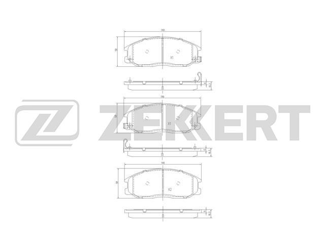 Колодки тормозные (дисковые) Zekkert BS1804
