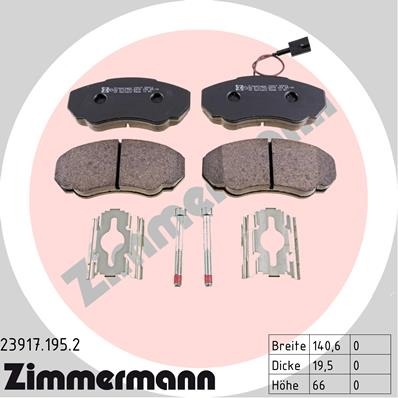 Колодки тормозные (дисковые) Zimmermann 239171952