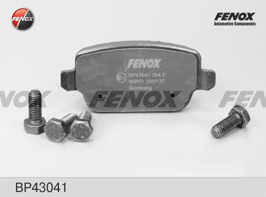 Колодки тормозные (дисковые) Fenox BP43041