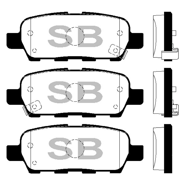 Колодки тормозные (дисковые) Sangsin Brake SP1184