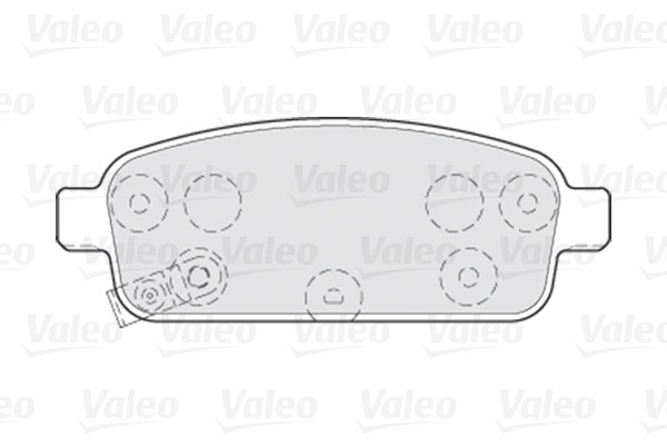 Колодки тормозные (дисковые) Valeo 301055