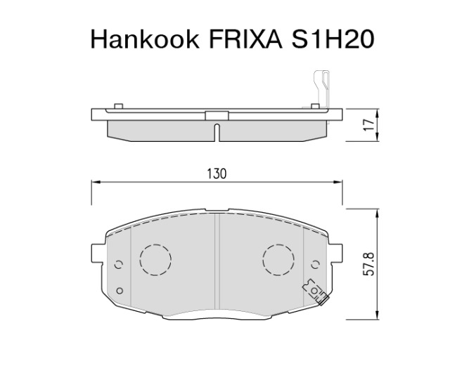 Колодки тормозные (дисковые) Frixa S1H20