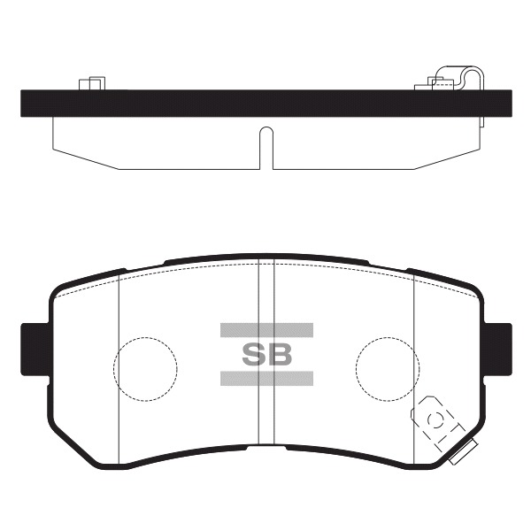 Колодки тормозные (дисковые) Sangsin Brake SP1187