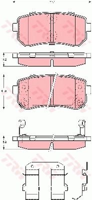 Колодки тормозные (дисковые) TRW GDB3421