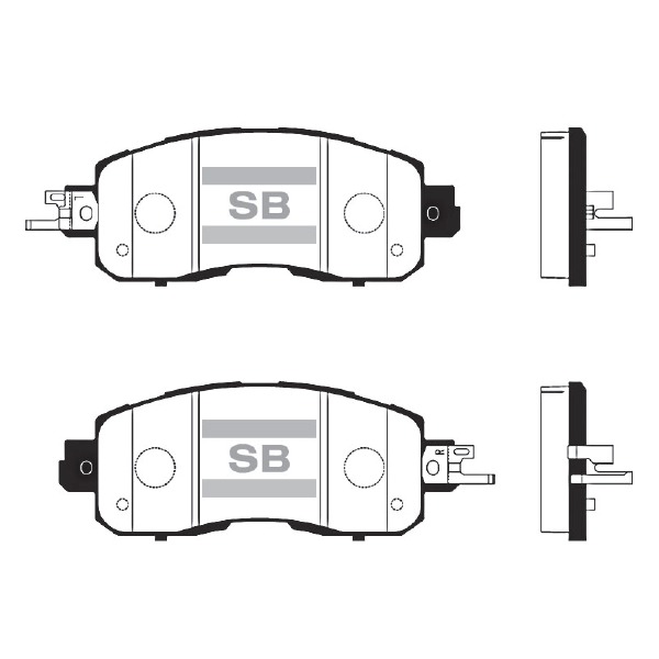 Колодки тормозные (дисковые) Sangsin Brake SP1765