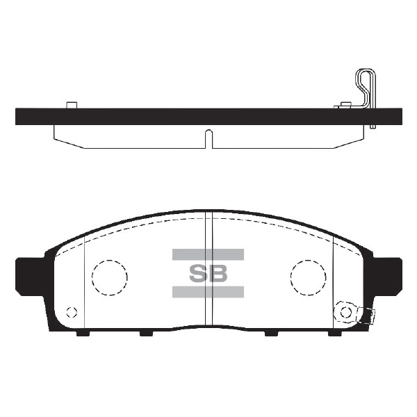 Колодки тормозные (дисковые) Sangsin Brake SP1361