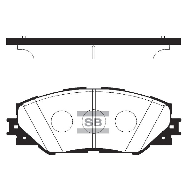 Колодки тормозные (дисковые) Sangsin Brake SP2138