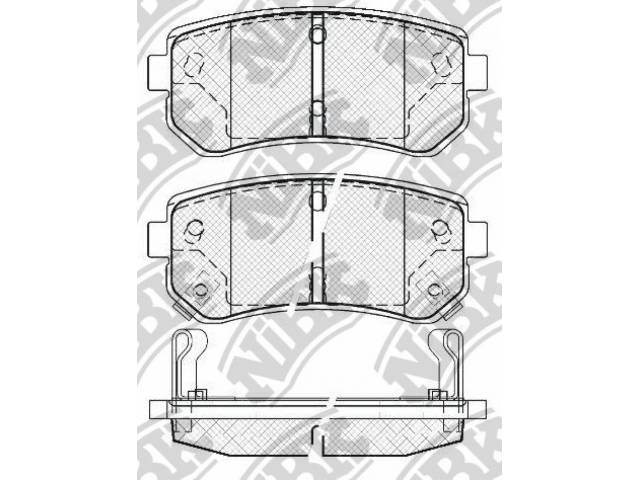 Колодки тормозные (дисковые) Nibk PN0436