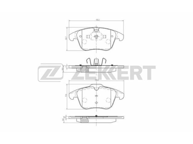 Колодки тормозные (дисковые) Zekkert BS1128